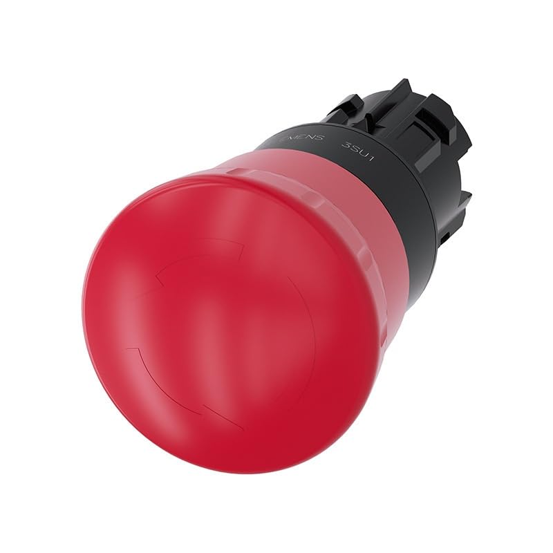 Bouton d'arrêt d'urgence 3SU contre les accidents de machine tête champignon 60mm