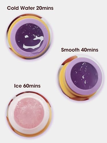 Image of Smily Mia Freezer Teether for Babies 12-18Months,Freezable Ice Cream Toy for 6-12Months Babies,Cold Water Soother for 3-6Months for Teething Pian Relief, Choclate Brown