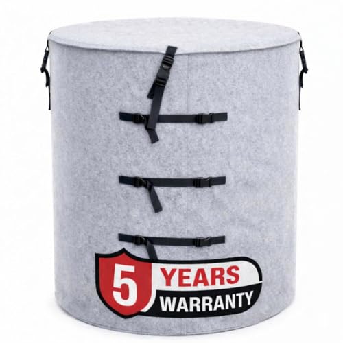 Image of Axmon Water Tank Cover 2000 Ltr |5 Years Warranty |Heat Resistant Tank Cover for Overhead Water Tank |UV Protection |Heavy Duty All Weather Proof |Not Aluminium Foil Based |Easy Installation Straps