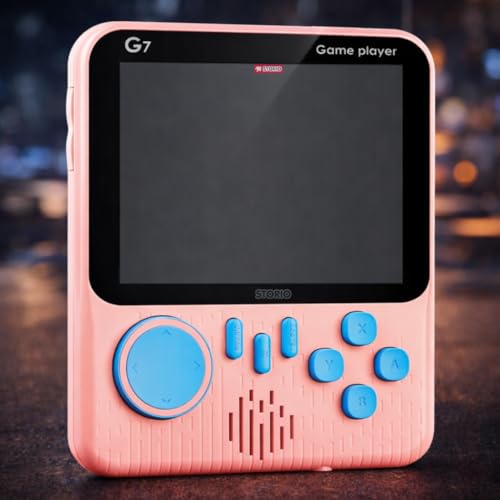 Image of Storio G7 Retro Handheld Gaming Console for Kids & Adults | 666-in-1 Built-in Classic Video Games | Rechargeable Portable Game Player | TV Output | Best Toy Gift for Boys 7-14 Years