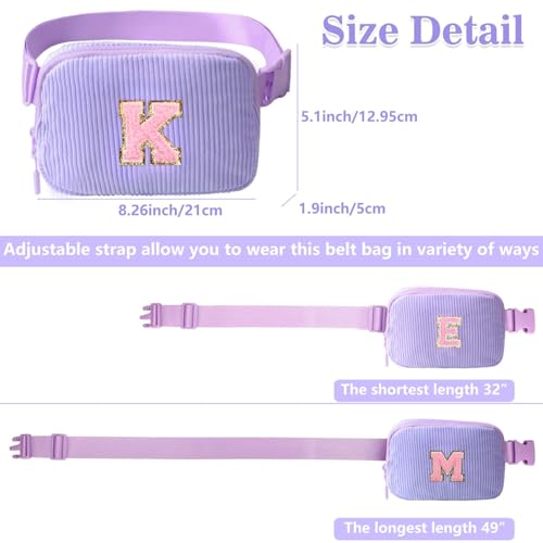 Image of Belt Bag for Girls Gifts - Birthday Gifts for Teenager, Personalized Gifts for Mom Freind Sister Teacher, Graduation GiftsInitial Crossbody Bag Belt Bag for Women Z