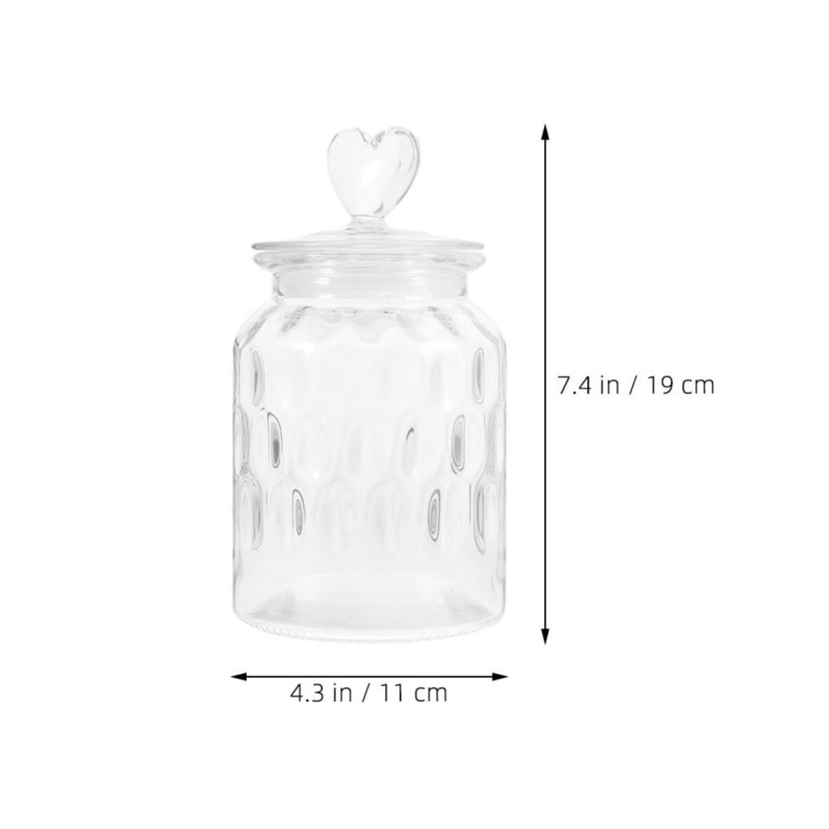 jojofuny 2 Piezas Frasco Hermético de Vidrio Blanco de 950ml para Almacenar Cereales y Granos Tapa Sellada que Mantiene los Alimentos Frescos en Cocina