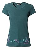 VAUDE Damen Skomer Print Ii T Shirt, Mallard Green, 40 EU