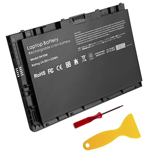 Image of ASUNCELL BT04XL 14.8V 52WH Notebook Battery for HP EliteBook Folio 9470 9470M 9480m Ultrabook BT04 BA06 HSTNN-IB3Z HSTNN-I10C 687945-001 H4Q47AA 687517-241 HSTNN-DB3Z 687517-171 BA06XL H4Q48AA