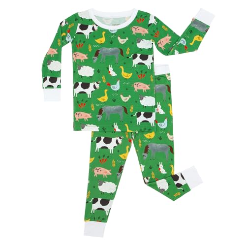 Image of Little Sleepies Two-Piece Pajama Set for Boys & Girls, Soft Viscose from Bamboo, Snug Matching Family PJs, Toddler to Teen