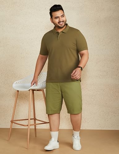 Image of Amazon Brand - Symbol Men's Cotton Rich Solid Polo Tshirt | Collar Tshirts | Half Sleeves | Plain-Regular Fit (Available in Plus Sizes and Combo Pack of 2)
