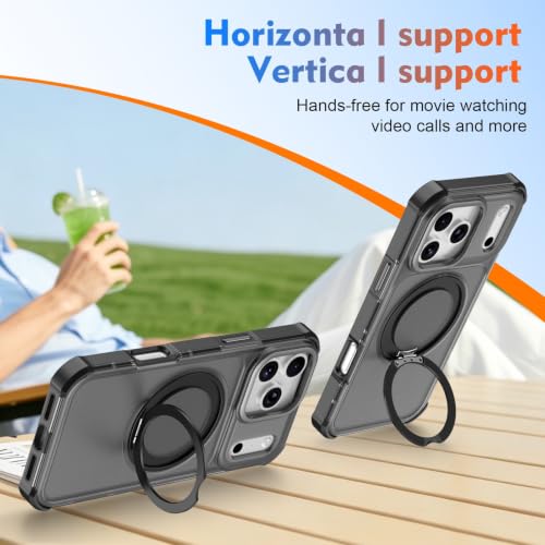 Coque iPhone 12 Pro Max anti-chute avec support béquille orange - 7