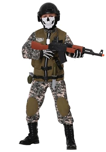 Disfraz Infantil Soldado Camuflaje XX-Large con Accesorios miniatura 4