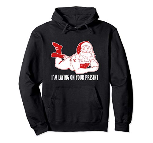 Funny Bad Naughty Santa Christmas Joke Holiday Humor Gag Felpa con Cappuccio