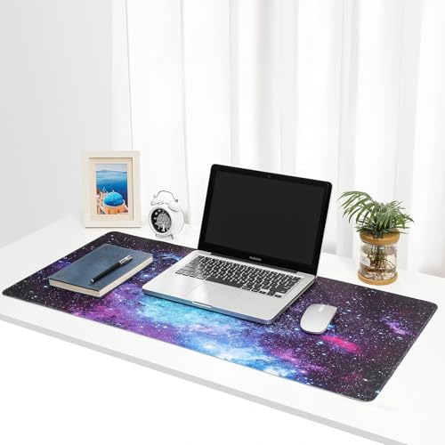 Image of Large XXL Gaming Mouse Pad 900 x 400 x 3 mm, Extended Mouse Pad with Galaxy Print, Stitched Edge, Non Slip Rubber Base, Desk Mat for Gaming, Laptop, Computer, Office & Study(1-pcs)
