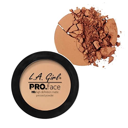 L.A. Girl PRO Face Powder - Warm Caramel, LAX-GPP612, 0.25 Ounce (LAX-GPP612-B)