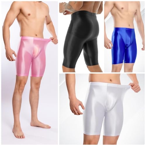 Leggings deportivos de cintura alta para hombres calzones elásticos sin costuras 5