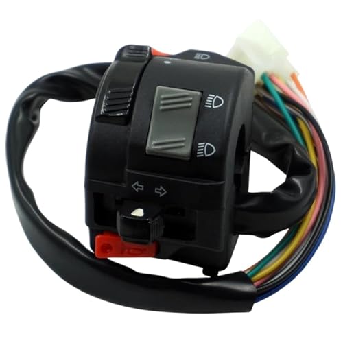 Commande de guidon moto 22mm, interrupteur phare, clignotant, klaxon 12V - 4