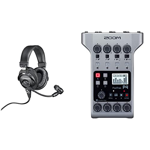 BPHS1 Broadcast Stereo Headset with PodTrak P4 (4 mics, 4 headphon)