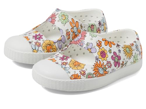 Native Shoes Kids Jefferson Juniper Print (Toddler) - Shoes for Kids - Round Toe Shape - Synthetic Outsole