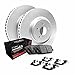 R1 Concepts Rear Brakes and Rotors Kit |Rear Brake Pads| Brake Rotors and Pads| Performance Off-Road Brake Pads and Rotors | Hardware Kit WDVH1-54073