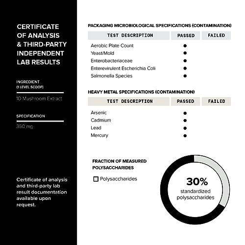 Image of Mushroom Coffee - Functional Coffee with 10-Mushroom Full-Spectrum Blend - Real Arabica Instant Coffee - North American Grown Mushrooms - Third-Party Tested