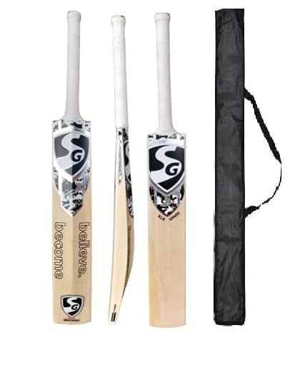 Image of Pro Super GradeCricket Bat Full Size Popular Willow Cricket Bat with Bat Cover Play for Plastic Ball | Tennis Ball | Rubber Ball (Black)