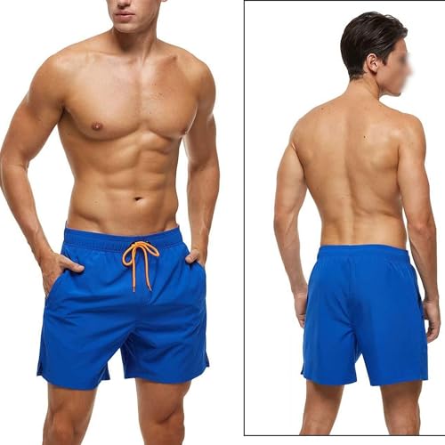 Shorts cortos deportivos para hombre con bolsillos con cierre miniatura 2