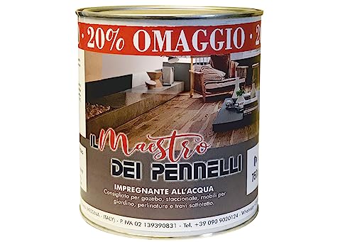 Impregnante legno esterni per ciclo cerato professionale ad acqua 750ml Maestro (Noce Chiaro)