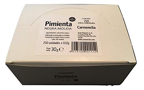PIMIENTA en monodosis | 250 sobres de 0,12 gramos | PRODUCTOEXTRA Cover