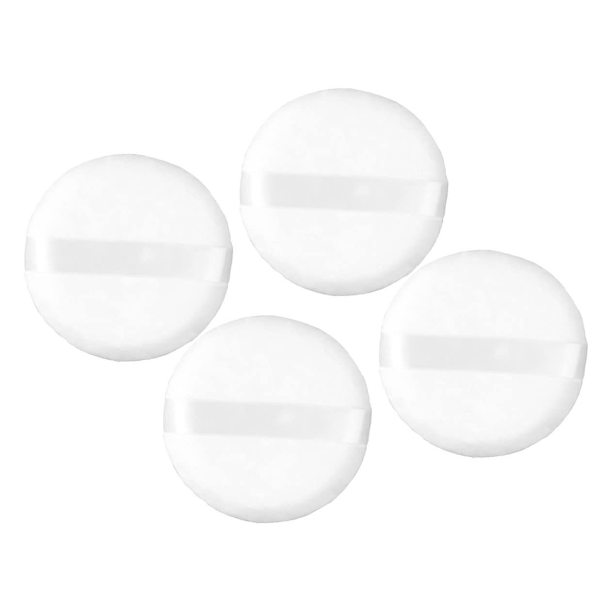 VICASKY 4pcs Large Soft Fluffy Makeup for Body Powder Washable Travel Beauty Tools