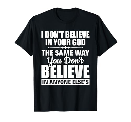 Atheist Atheism Agnostic Anti Religion Apparel Black Modern Unisex-Adults T-Shirt