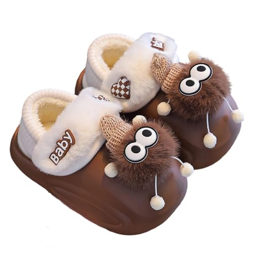 Chausson enfant fille chaud doublé polaire avec bride arrière taille 25-32