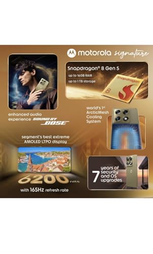 Image of Motorola Signature (Pantone Carbon, 12GB RAM +256GB Storage)