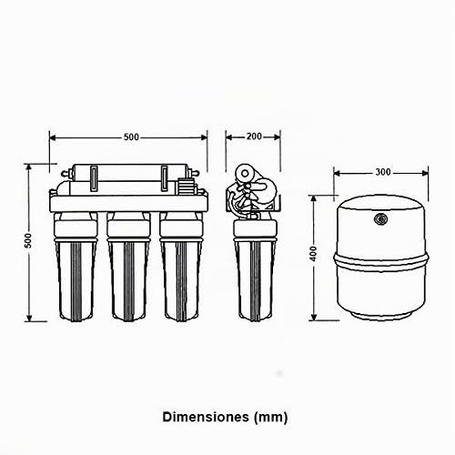 ATH ósmosis inversa doméstica 5 etapas con bomba Genius 4-75 PUMP 304043