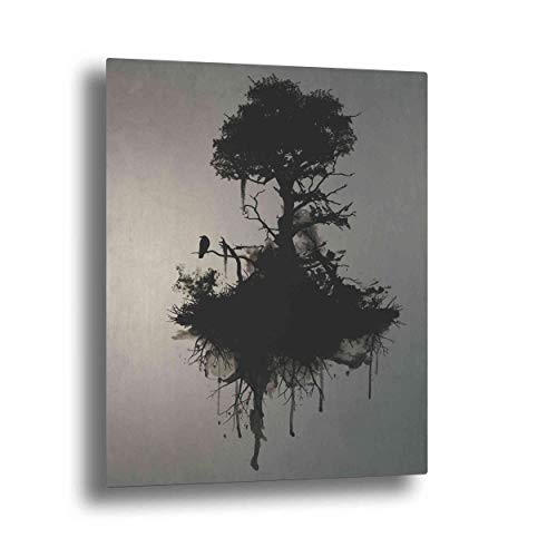 Décoration murale Epic Art sur aluminium noir 61 x 36 cm pour salon moderne