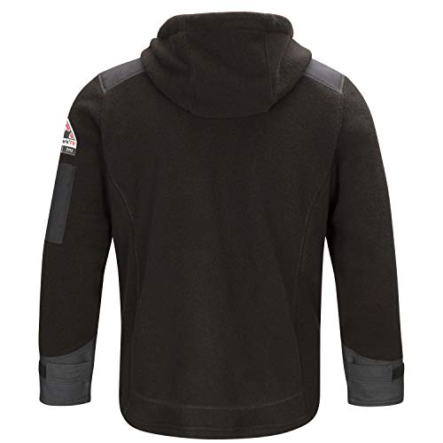 Bulwark FR Men's Front Zip Modacrylic Blend Fleece Hoodie2