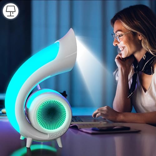Altavoz con luz nocturna multifuncional y luz LED de ambiente 2