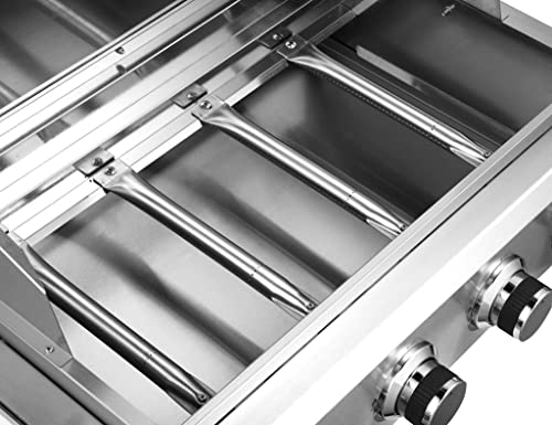 Churrasqueira a gas de embutir em Inox 4 queimadores