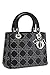 Dior, Pre-Loved Black Studded Leather Lady Dior Medium, Black