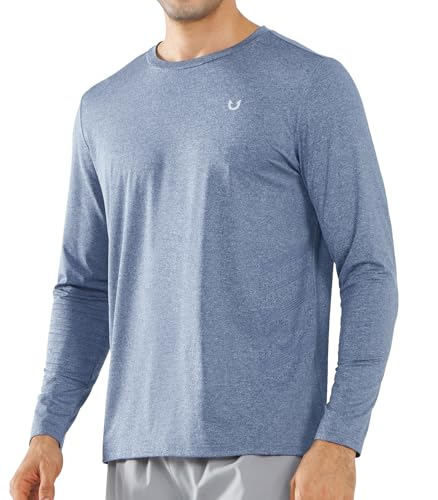 NORTHYARD Men's Running Athletic Shirts Long Sleeve Quick Dry Workout Gym Shirt Lightweight UPF 50+ Fishing Hiking Rash Guard - Main Image