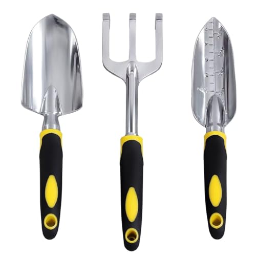 Set de Herramientas para Jardín 3 Piezas de Aluminio miniatura 1