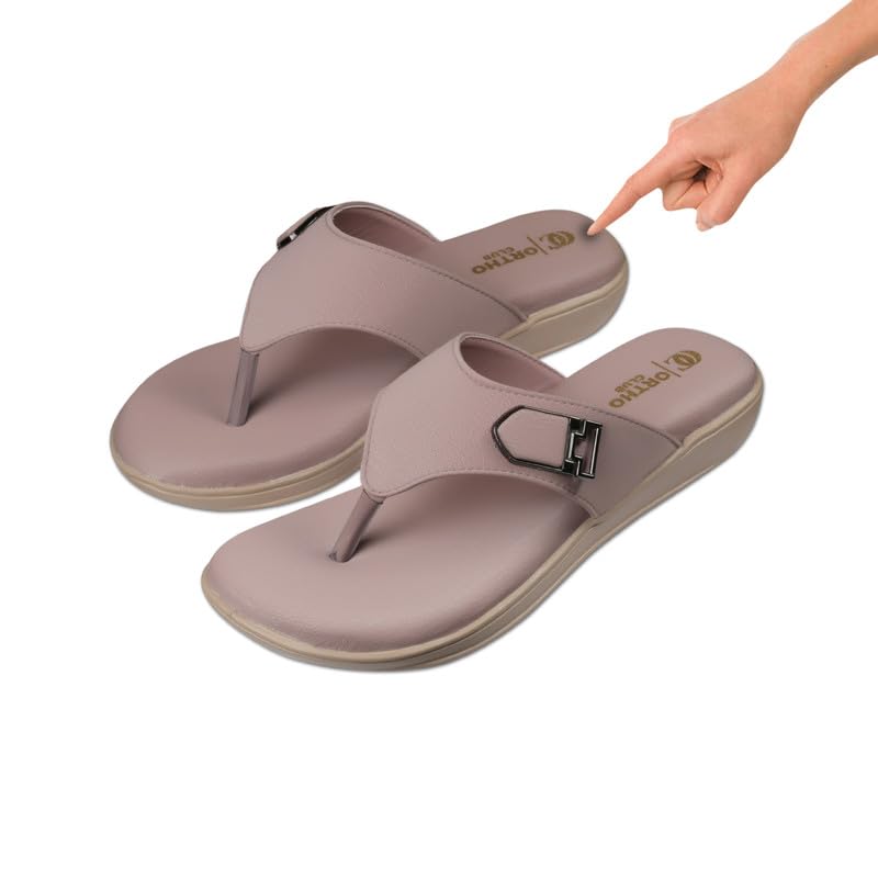 Image of ORTHO CLUB Fancy doctor slippers | Stylish chappal for women | Comfortable flat sandals for women stylish