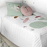 Fabricado en España. HACIENDO EL INDIO Colcha bouti Reversible Surfing niña Cama 105 cm