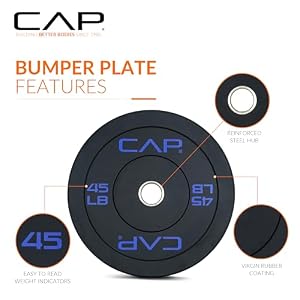 CAP 45lb Economy Olympic Bumper Plate, Single — photo 4 of 6
