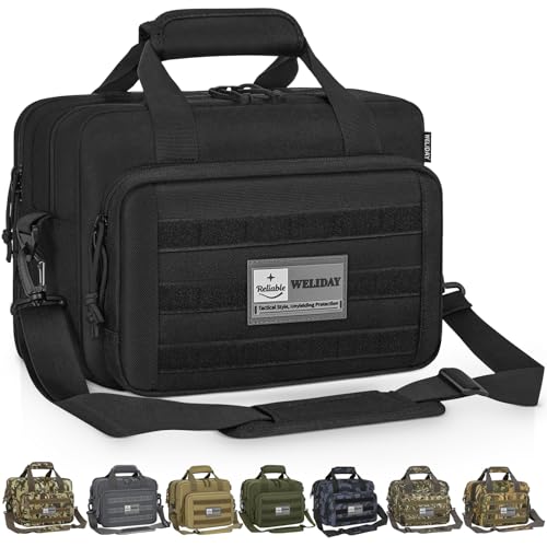 WELIDAY Gun Range Bag, Tactical Pistol & Ammo Duffle