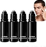 Koffeinhaltiges Augenserum für Männer, Anti-Aging-Augenserum mit 360°-Massagekugel. Reduziert Tränensäcke und Augenringe, glättet Falten. Für alle Hauttypen geeignet.