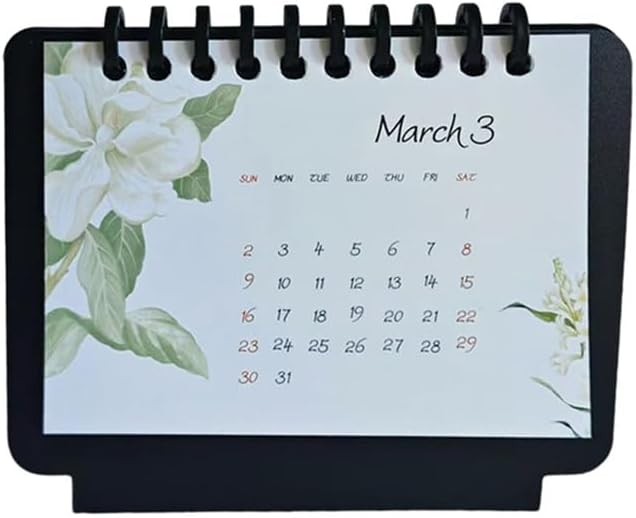 20242025 Small Floral Desk Stand Calendar, Jul.2024Dec.2025 Mini