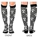KOPIRIT Raccoon Paw Gray Pattern Compression Socks for Women Men Lightweight Circulation Compression Knee High Sock for Running Hiking Sports Athletic Travel