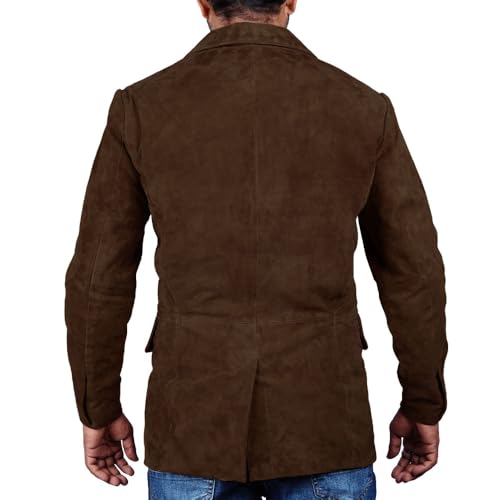 Suede Leather Blazer for Men Suede Sport Coat for Men Blazer Suede Leather Jacket Blazer Coat for Men4