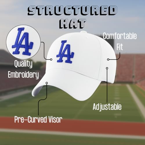 Gorra deportiva ajustable Los Angeles con logo bordado miniatura 5