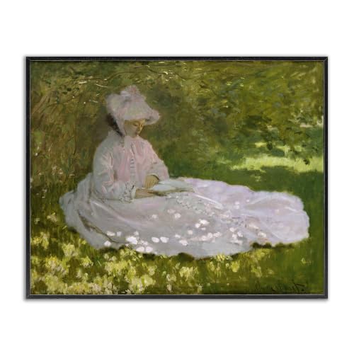 Claude Monet Springtime Portrait, 16 x 20 Inch Framed Giclée Print