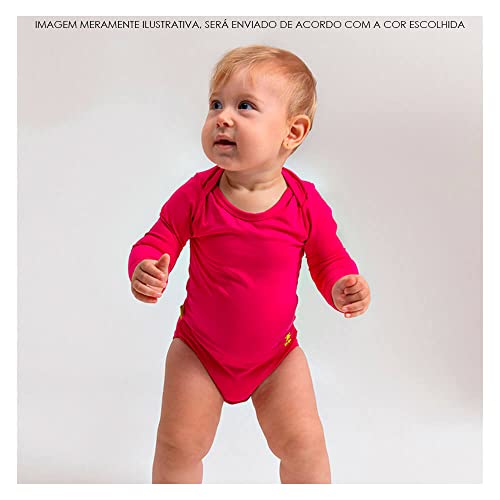 Body Infantil com Proteção Solar UV 50+ Manga Longa Azul Real Vitho Tamanho:GG