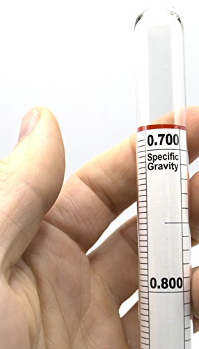 Eisco PH0128 Universal Laboratory Hydrometer In Hard Plastic Case- Measure Specific Gravity Range 0.700 To 2.000-0.01 Graduations thumb #5
