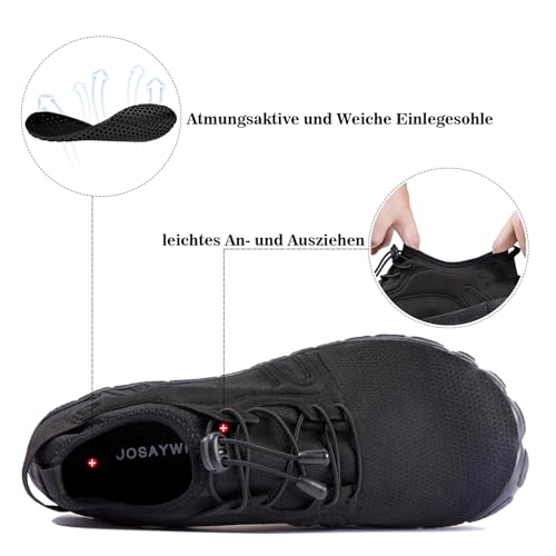 Image of Men's Hike Barefoot Quick-Dry Sports Shoes Wide Toe Aqua for Swim Diving Surfing Kayaking Pool Beach Walking